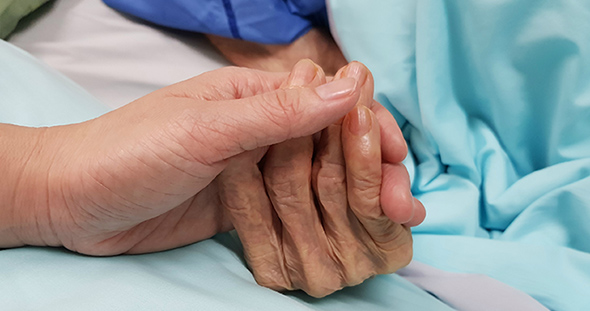 Care at home for people in need of palliative care or end of life care.
